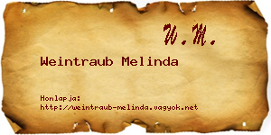 Weintraub Melinda névjegykártya
